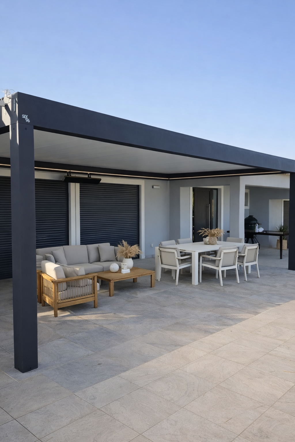 Control climático automático en pérgola